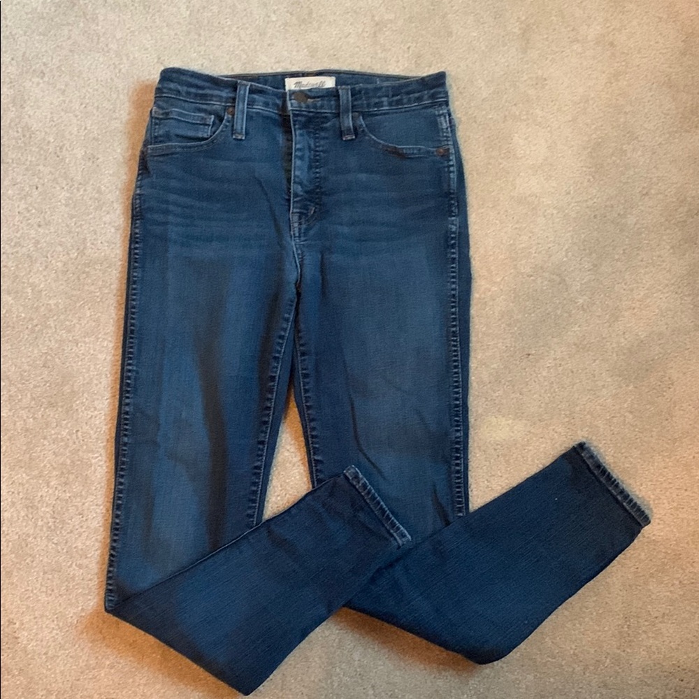 Madewell Skinny Blue Jeans Stretchy Fit